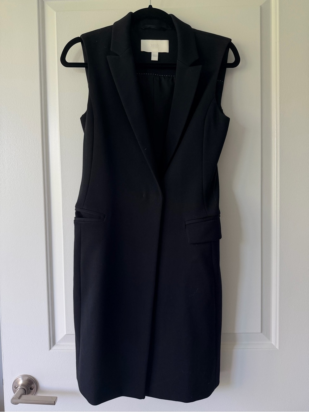 Hugo Boss Black Sleeveless Blazer Vest